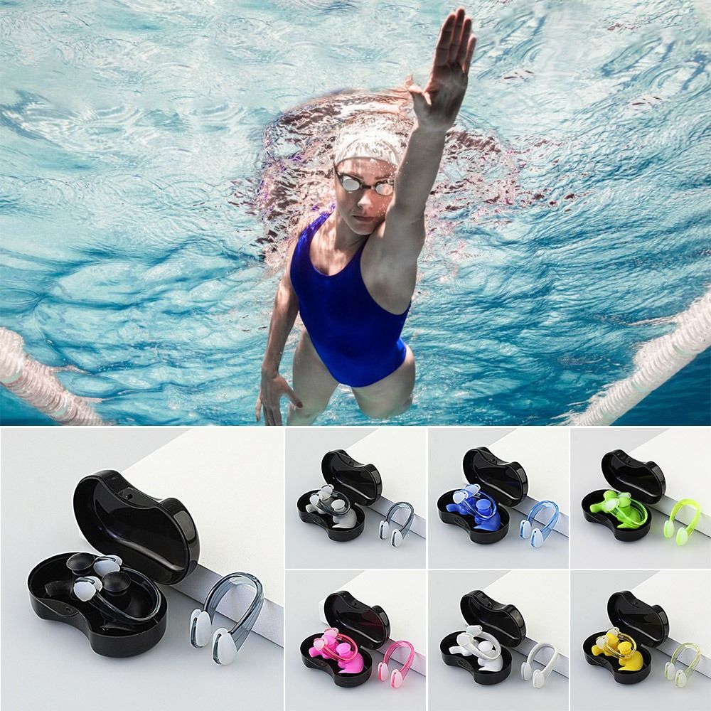 Aquatic Diving - Setelan klip hidung Earplug lembut, setelan